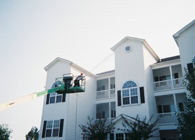 Exterior of a clean commercial building